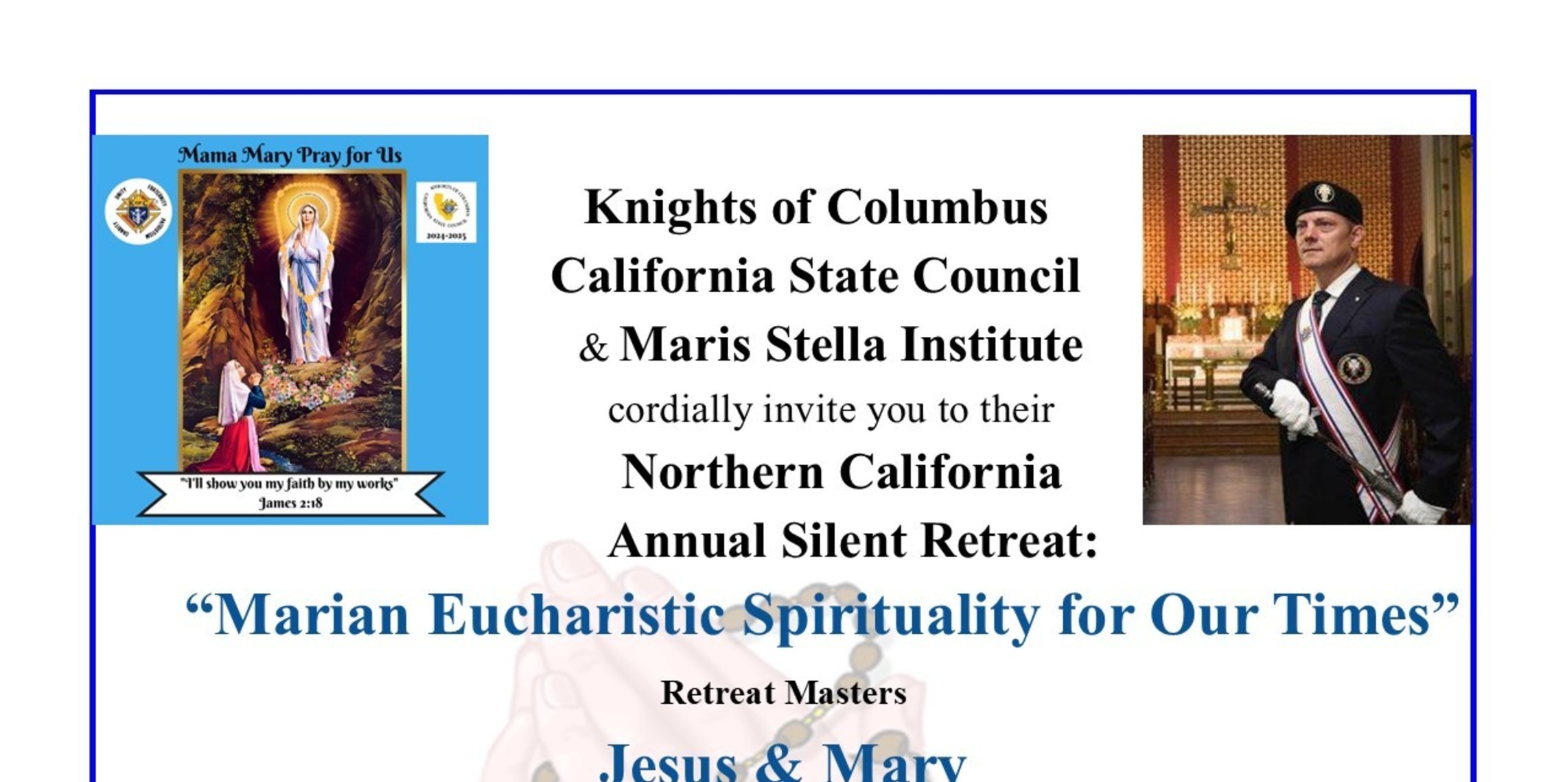 Knights of Columbus California State Council & Maris Stella Institute